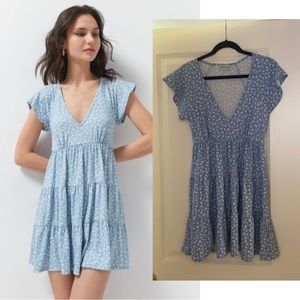 NWOT Urban Outfitters Julia Ruffle Tiered Mini Dress